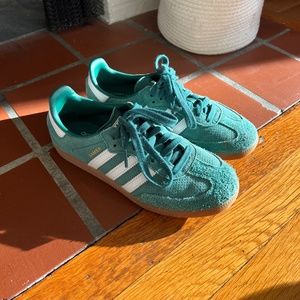 Adidas Samba Collegiate Green and Gum Sole